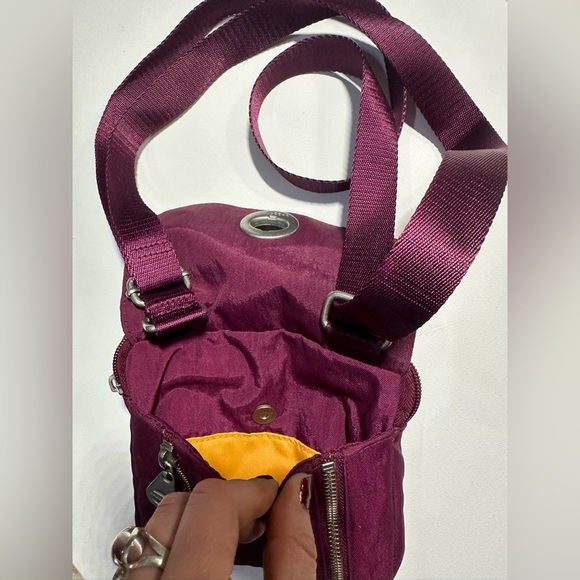 Baggalini Tokoyo Mini Wine Cross Over Nylon Canvas Purse - Picture 10 of 15